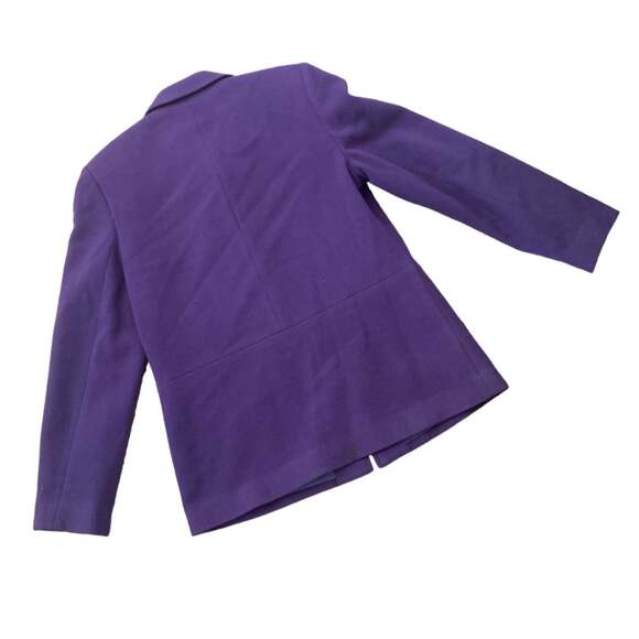 Harve Bernard full zip jacket sweater wool cashmere womens size medium 8 purple - Picture 2 of 7